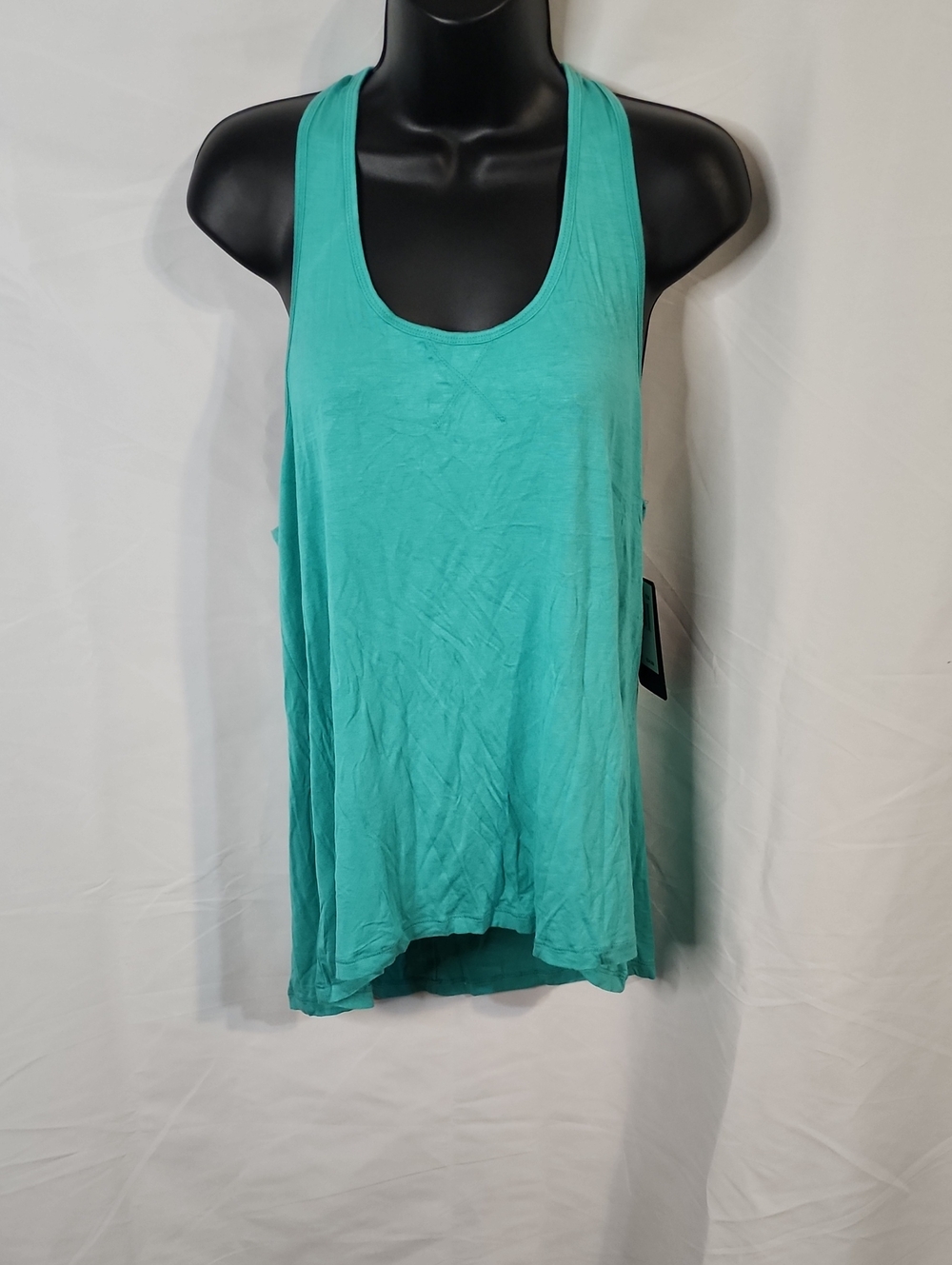 Pink Lotus PL Movement Teal Scoop Neck Racerback Tank Size Large New With Tags